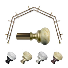 Load image into Gallery viewer, Merlyn 13/16" 4-Sided Double Bay Curtain Rod