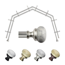 Load image into Gallery viewer, Merlyn 13/16" 4-Sided Double Bay Curtain Rod