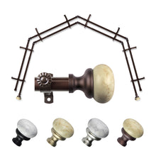 Load image into Gallery viewer, Merlyn 13/16" 4-Sided Double Bay Curtain Rod