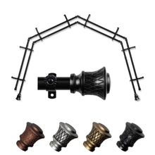 Load image into Gallery viewer, Lennart 13/16" 4-Sided Double Bay Curtain Rod