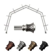 Load image into Gallery viewer, Lennart 13/16" 4-Sided Double Bay Curtain Rod