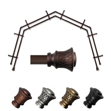 Load image into Gallery viewer, Lennart 13/16" 4-Sided Double Bay Curtain Rod