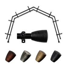 Load image into Gallery viewer, Tarzan 13/16" 4-Sided Double Bay Curtain Rod