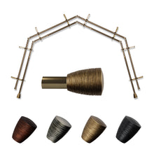 Load image into Gallery viewer, Tarzan 13/16" 4-Sided Double Bay Curtain Rod