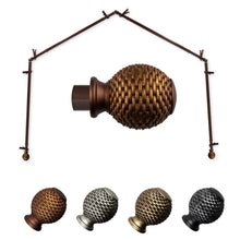 Load image into Gallery viewer, Ozana 13/16" 4-Sided Bay Curtain Rod