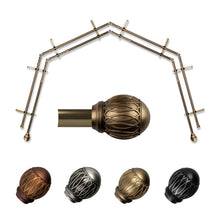 Load image into Gallery viewer, Tyoma 13/16" 4-Sided Double Bay Curtain Rod