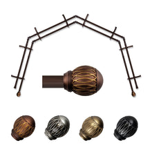 Load image into Gallery viewer, Tyoma 13/16" 4-Sided Double Bay Curtain Rod