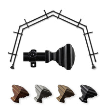Load image into Gallery viewer, Eudora 13/16" 4-Sided Double Bay Curtain Rod