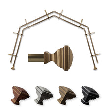Load image into Gallery viewer, Eudora 13/16" 4-Sided Double Bay Curtain Rod