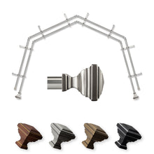 Load image into Gallery viewer, Eudora 13/16" 4-Sided Double Bay Curtain Rod
