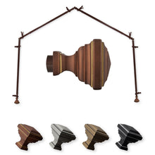 Load image into Gallery viewer, Eudora 13/16" 4-Sided Bay Curtain Rod
