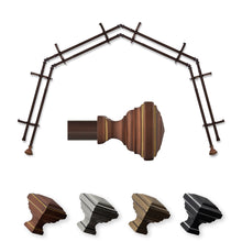 Load image into Gallery viewer, Eudora 13/16" 4-Sided Double Bay Curtain Rod