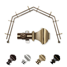Load image into Gallery viewer, Marion 13/16" 4-Sided Double Bay Curtain Rod