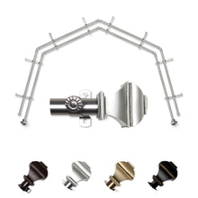 Load image into Gallery viewer, Marion 13/16" 4-Sided Double Bay Curtain Rod