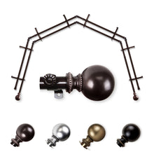 Load image into Gallery viewer, Jordana 13/16" 4-Sided Double Bay Curtain Rod