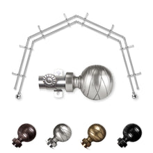Load image into Gallery viewer, Arman 13/16" 4-Sided Double Bay Curtain Rod