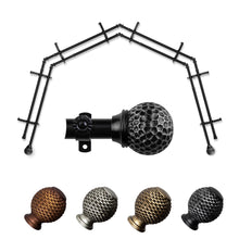 Load image into Gallery viewer, Celio 13/16" 4-Sided Double Bay Curtain Rod