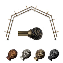 Load image into Gallery viewer, Celio 13/16" 4-Sided Double Bay Curtain Rod