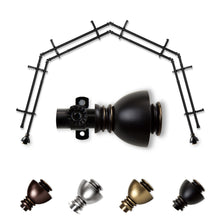 Load image into Gallery viewer, Alma 13/16" 4-Sided Double Bay Curtain Rod
