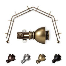 Load image into Gallery viewer, Alma 13/16" 4-Sided Double Bay Curtain Rod