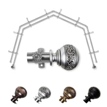 Load image into Gallery viewer, Naomi 13/16" 4-Sided Double Bay Curtain Rod