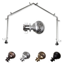Load image into Gallery viewer, Naomi 13/16" 4-Sided Bay Curtain Rod