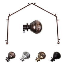 Load image into Gallery viewer, Naomi 13/16" 4-Sided Bay Curtain Rod