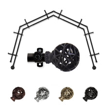 Load image into Gallery viewer, Leanette 13/16" 4-Sided Double Bay Curtain Rod