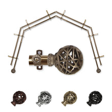 Load image into Gallery viewer, Leanette 13/16" 4-Sided Double Bay Curtain Rod
