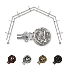 Load image into Gallery viewer, Leanette 13/16" 4-Sided Double Bay Curtain Rod