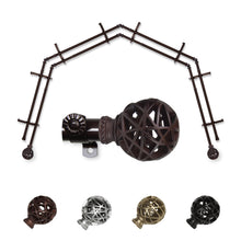 Load image into Gallery viewer, Leanette 13/16" 4-Sided Double Bay Curtain Rod