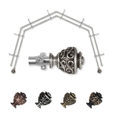 Load image into Gallery viewer, Eleanor 13/16" 4-Sided Double Bay Curtain Rod