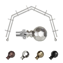 Load image into Gallery viewer, Christiano 13/16" 4-Sided Double Bay Curtain Rod