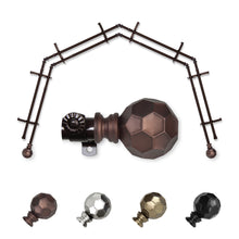 Load image into Gallery viewer, Christiano 13/16" 4-Sided Double Bay Curtain Rod