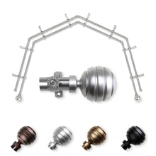 Load image into Gallery viewer, Poise 13/16" 4-Sided Double Bay Curtain Rod