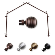 Load image into Gallery viewer, Poise 13/16" 4-Sided Bay Curtain Rod