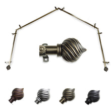 Load image into Gallery viewer, Bisque 13/16" 4-Sided Bay Curtain Rod