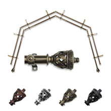 Load image into Gallery viewer, Arielle 13/16" 4-Sided Double Bay Curtain Rod