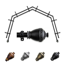 Load image into Gallery viewer, Amelie 13/16" 4-Sided Double Bay Curtain Rod