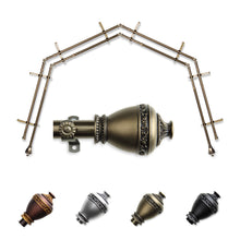 Load image into Gallery viewer, Amelie 13/16" 4-Sided Double Bay Curtain Rod