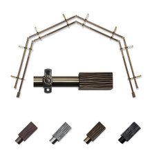 Load image into Gallery viewer, Alder 13/16" 4-Sided Double Bay Curtain Rod