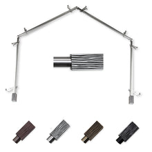 Load image into Gallery viewer, Alder 13/16" 4-Sided Bay Curtain Rod