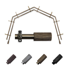 Load image into Gallery viewer, Cedar 13/16" 4-Sided Double Bay Curtain Rod