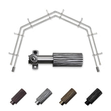 Load image into Gallery viewer, Cedar 13/16" 4-Sided Double Bay Curtain Rod