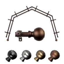 Load image into Gallery viewer, Jaylin 13/16" 4-Sided Double Bay Curtain Rod