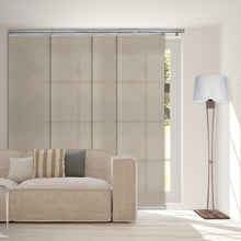 Load image into Gallery viewer, Cornsilk 4-Panel Single Rail Panel Track 48"-88"W x 91.4"H, Panel width 23.5" - 80% LIGHT-FILTERING