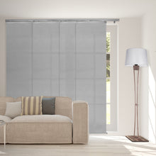 Load image into Gallery viewer, Embroidered Cadet 4-Panel Single Rail Panel Track 48"-88"W x 91.4"H, Panel width 23.5" - 80% LIGHT-FILTERING