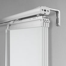 Load image into Gallery viewer, Embroidered Chiffon 4-Panel Single Rail Panel Track Extendable 34"-57"W x 91.4"H, Panel width 15.75" - 80% LIGHT-FILTERING