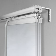 Load image into Gallery viewer, Embroidered Cadet 4-Panel Single Rail Panel Track Extendable 34"-57"W x 91.4"H, Panel width 15.75" - 80% LIGHT-FILTERING