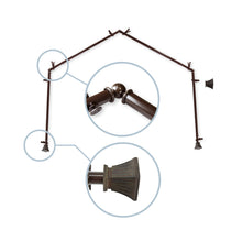 Load image into Gallery viewer, Trumpet 13/16" 4-Sided Bay Curtain Rod